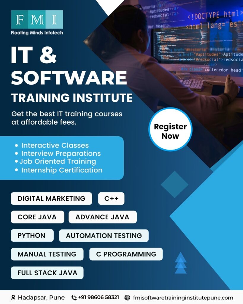 Best Software Training Institute in Hadapsar