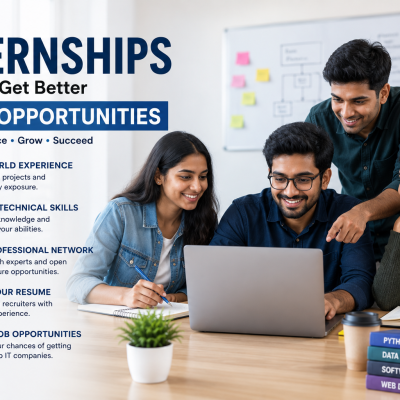 Students gaining practical IT internship experience at Floating Minds Institute, best IT training institute in Hadapsar