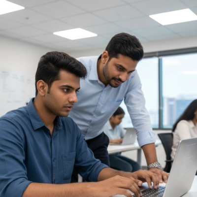 Fresher learning at the Best software Training Institute in Hadapsar