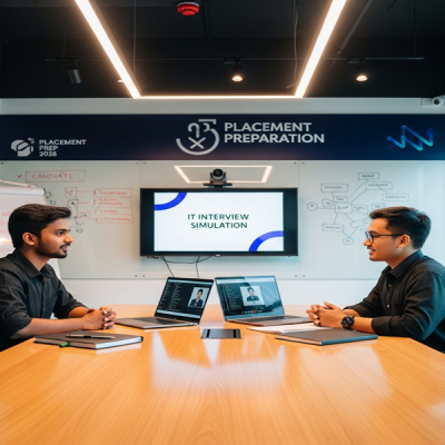 Mock interview sessions help students prepare confidently for IT placements in 2026.